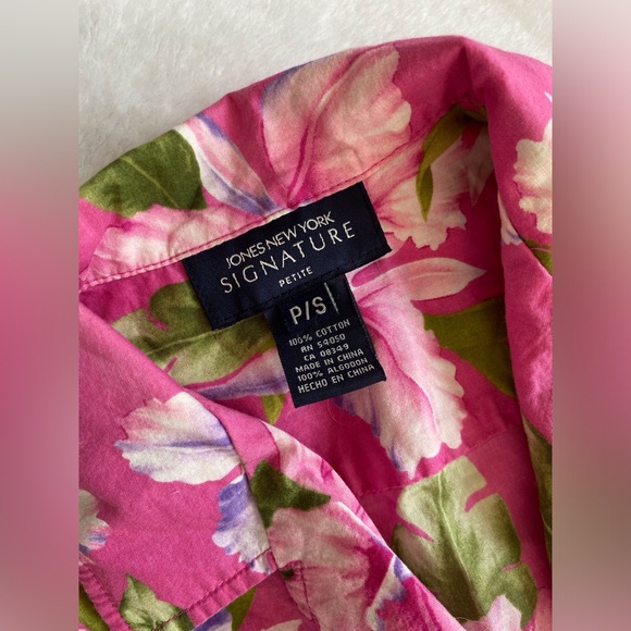 Vintage Floral Jones New York Sleeveless Top (S) - Picture 10 of 11